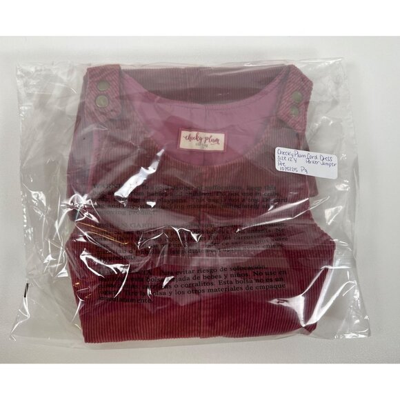 Cheeky Plum Parker Corduroy Jumper Dress Wild Plum - Picture 12 of 12